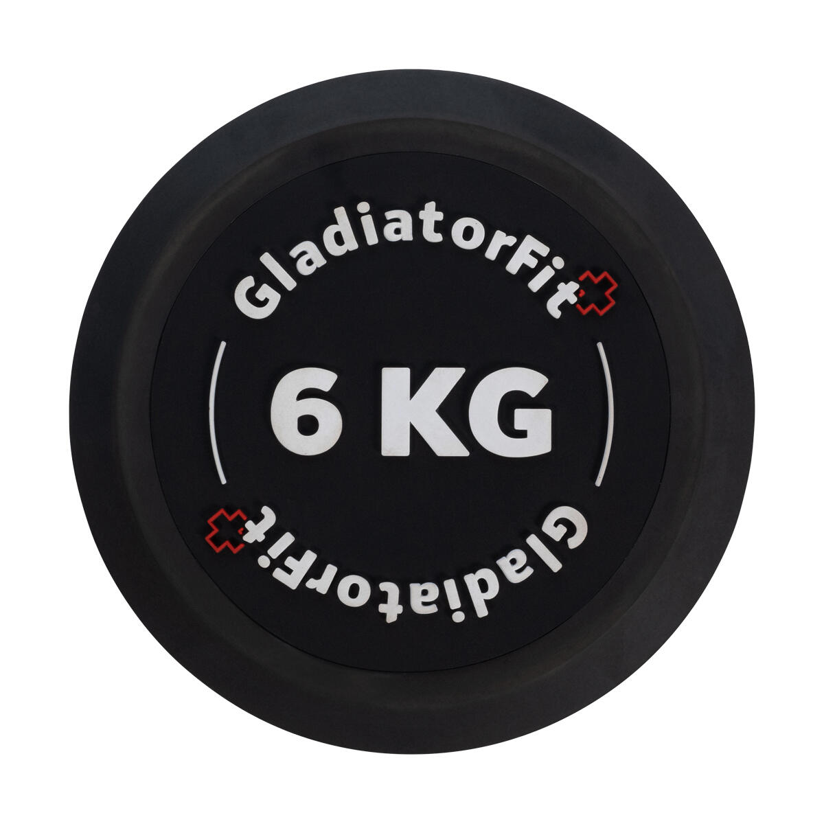 GladiatorFit round rubber dumbbell 2/2