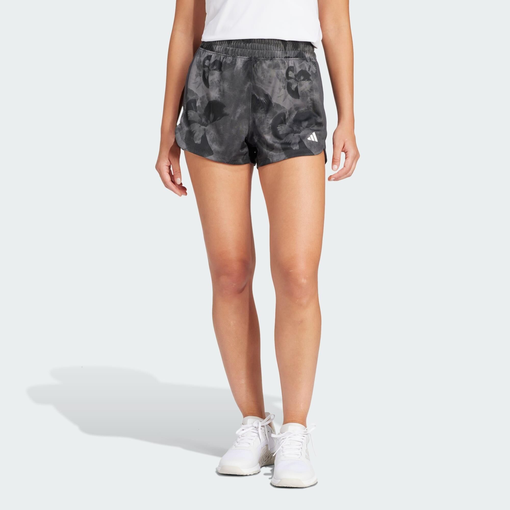 ADIDAS Pacer Essentials AOP Flower Tie-Dye Knit Shorts