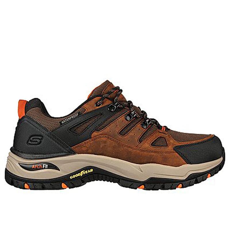 Zapatillas Deportivas Caminar Hombre Skechers 204630_CDB Marrones con Cordones