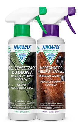 Zestaw Żel Czyszczący Do Obuwia + Impregnat Do Nubuku I Zamszu
