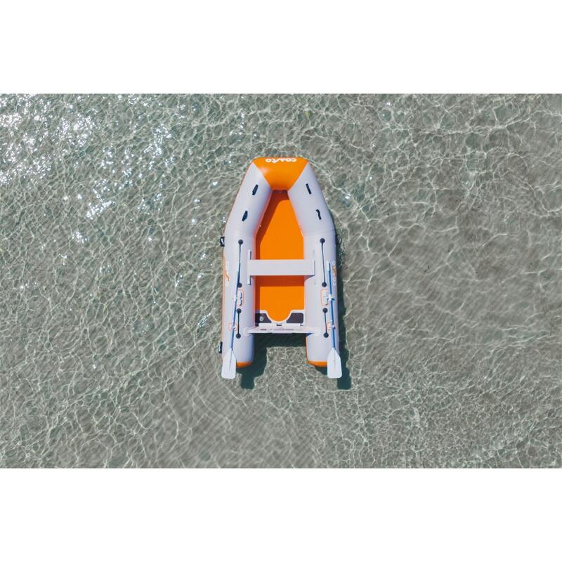 Łódka pneumatyczna DS 250 Dropstitch 250x140cm Szary/Pomarańczowy Max 400kg/4KM