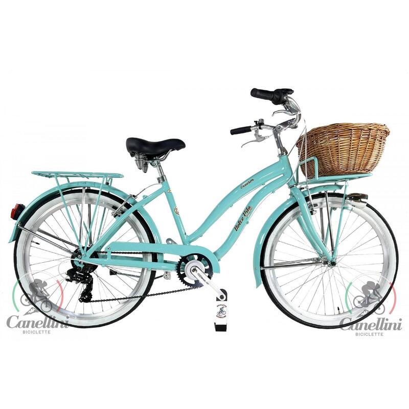 Bicicleta Cruiser Dolce Vita by Canellini para mujer con cesta - Tiffany