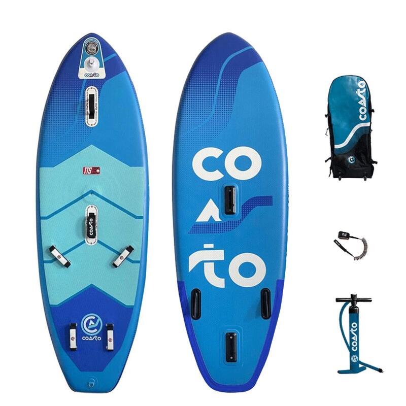 Opblaasbaar Windsurfboard / Stand Up Paddle 8’6 Dropstitch TTS 260x84x13cm