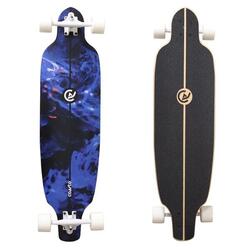 Agat 38" Longboard 96x26 cm blauw - Skateboard/Surfskate - Wielbasis 63cm - Grip