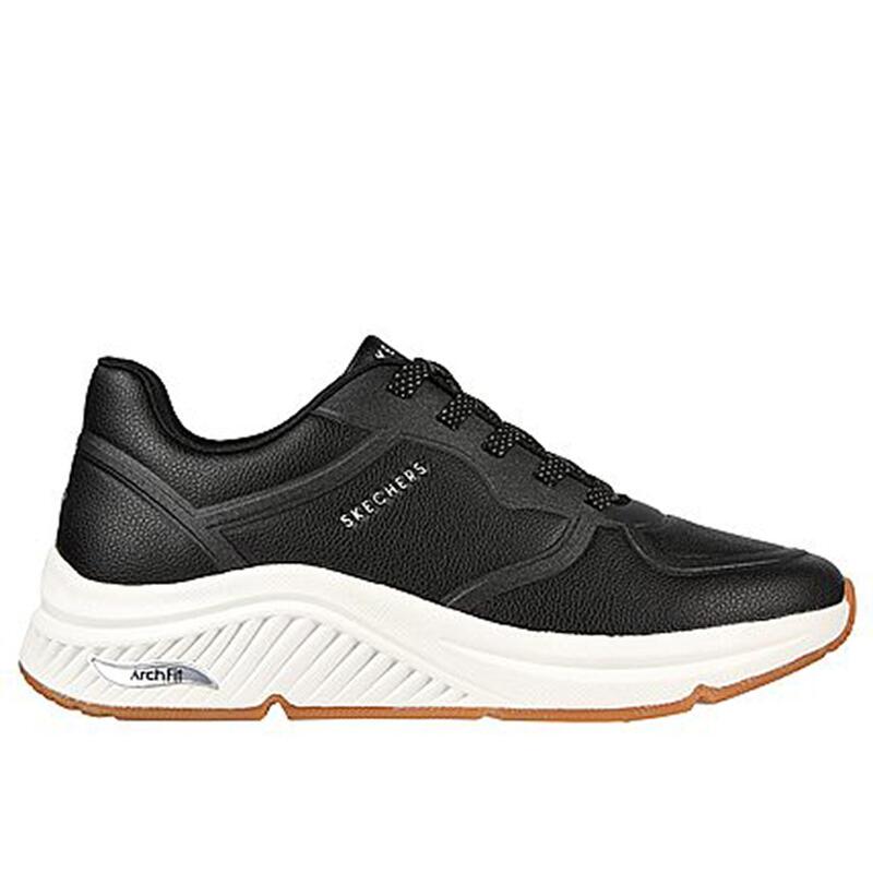 Zapatillas Deportivas Caminar Mujer Skechers 155570_BLK Negras con Cordones