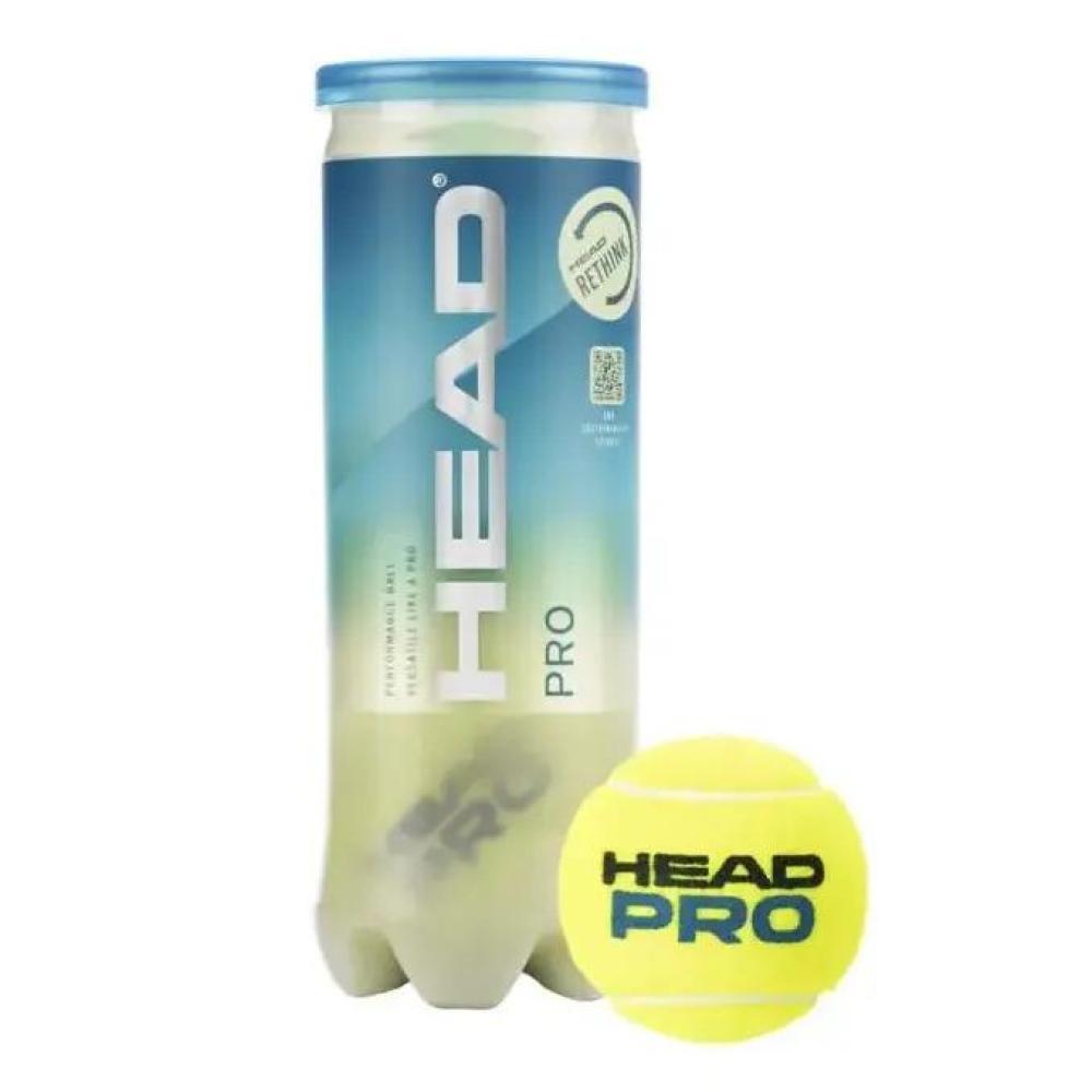 HEAD Tube met 3 Head Pro tennisballen