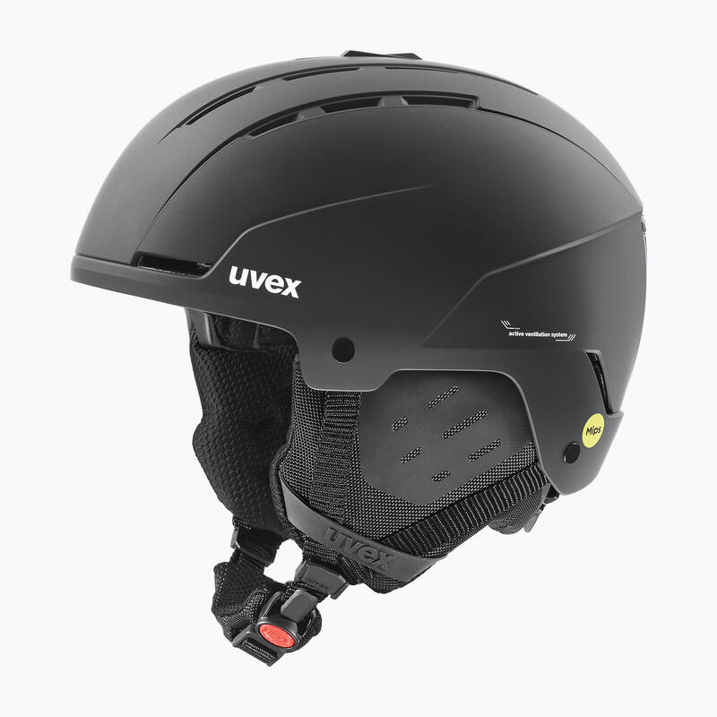 Casca de schi UVEX Stance Mips neagra mat 58-62 cm
