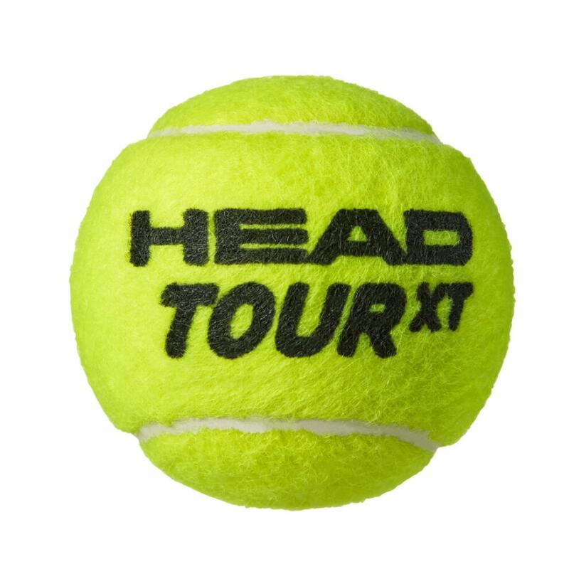 Tubo de 3 bolas de ténis Head Tour XT