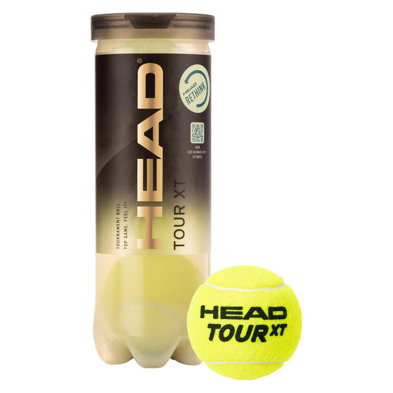 Tubo de 3 pelotas de tenis Head Tour XT