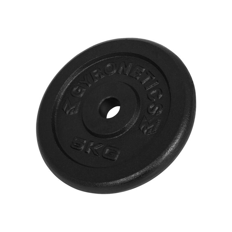 Set de haltere din fonta 56 5 kg negru Gyronetics
