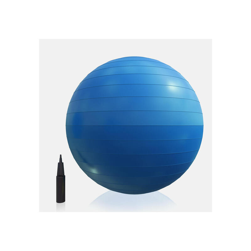 Piłka gimnastyczna do ćwiczeń Gorilla Sports 65 cm niebieska