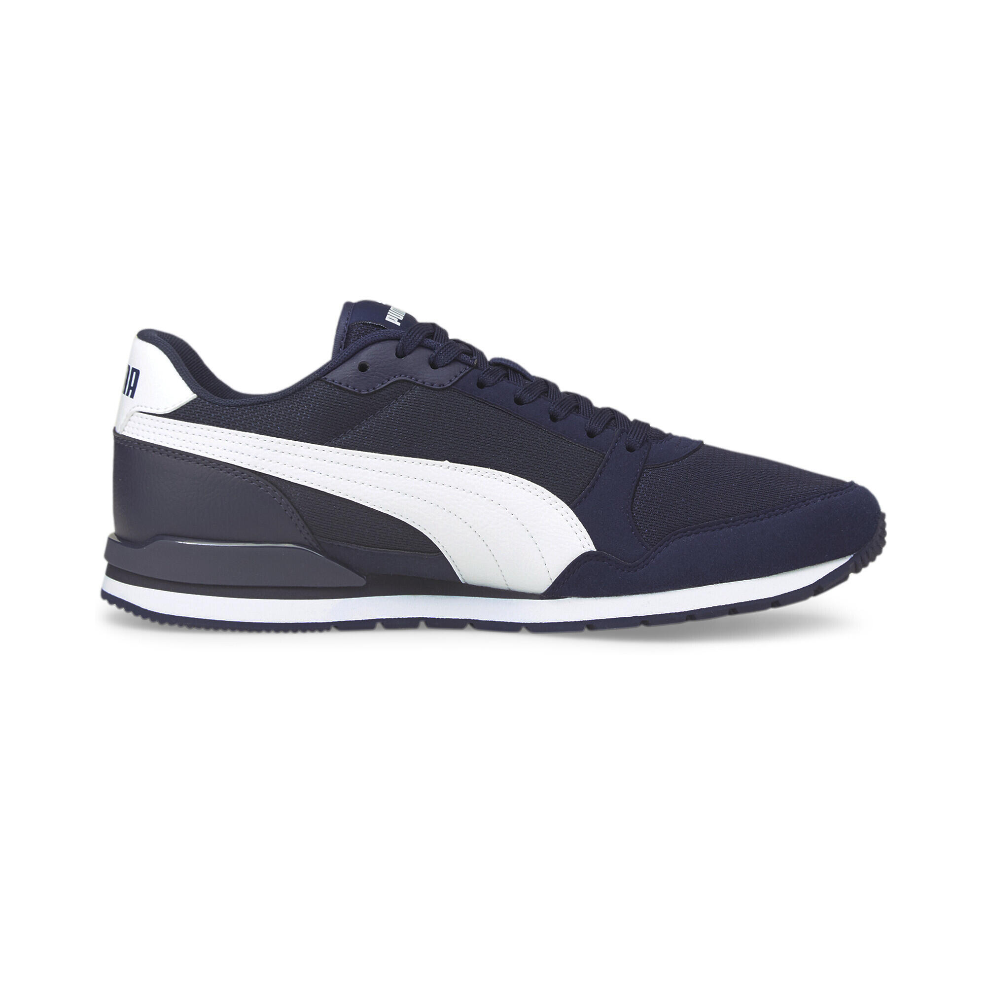 Sneakers en mesh ST Runner v3 PUMA Peacoat White Blue 5/6