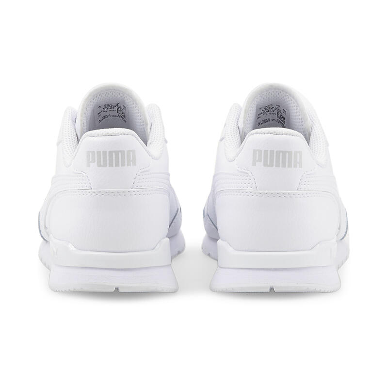 Scarpe da ginnastica ST Runner v3 in pelle per ragazzi PUMA White