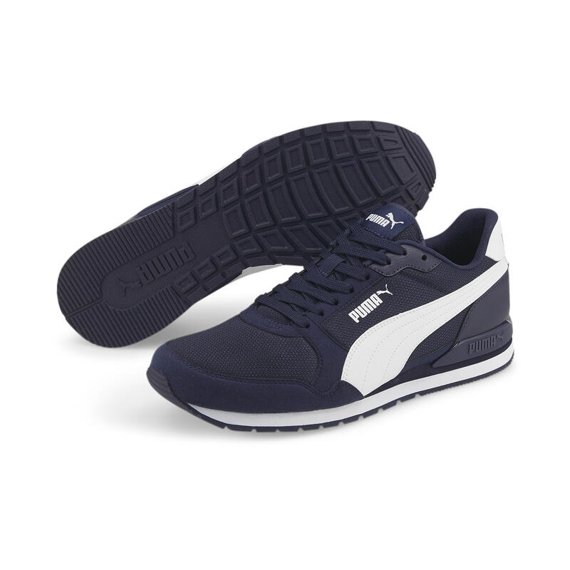 Sneakers en mesh ST Runner v3 PUMA Peacoat White Blue