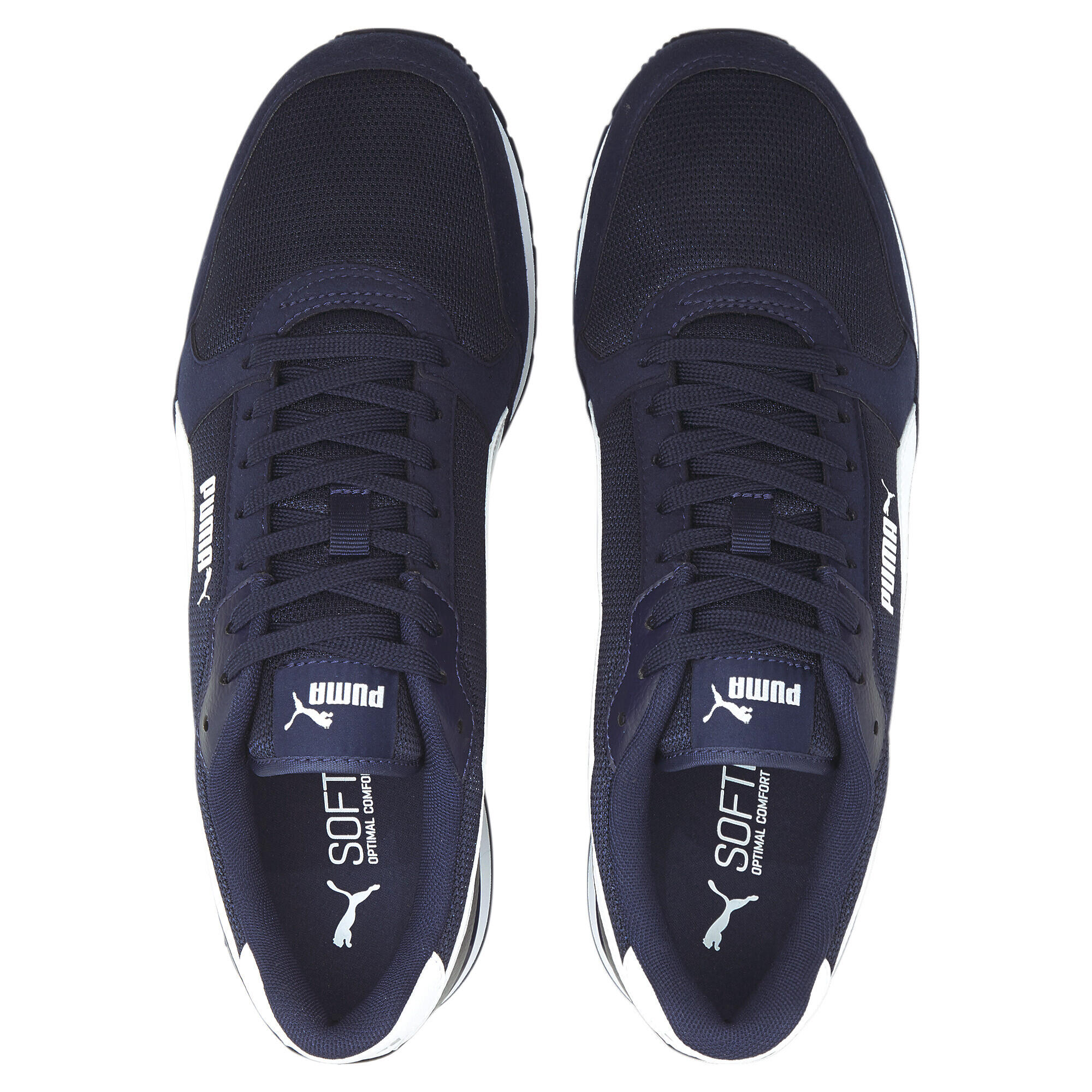 Sneakers en mesh ST Runner v3 PUMA Peacoat White Blue 6/6