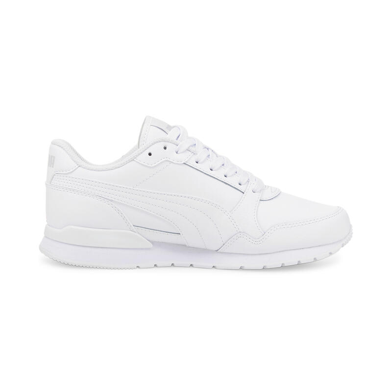 Scarpe da ginnastica ST Runner v3 in pelle per ragazzi PUMA White