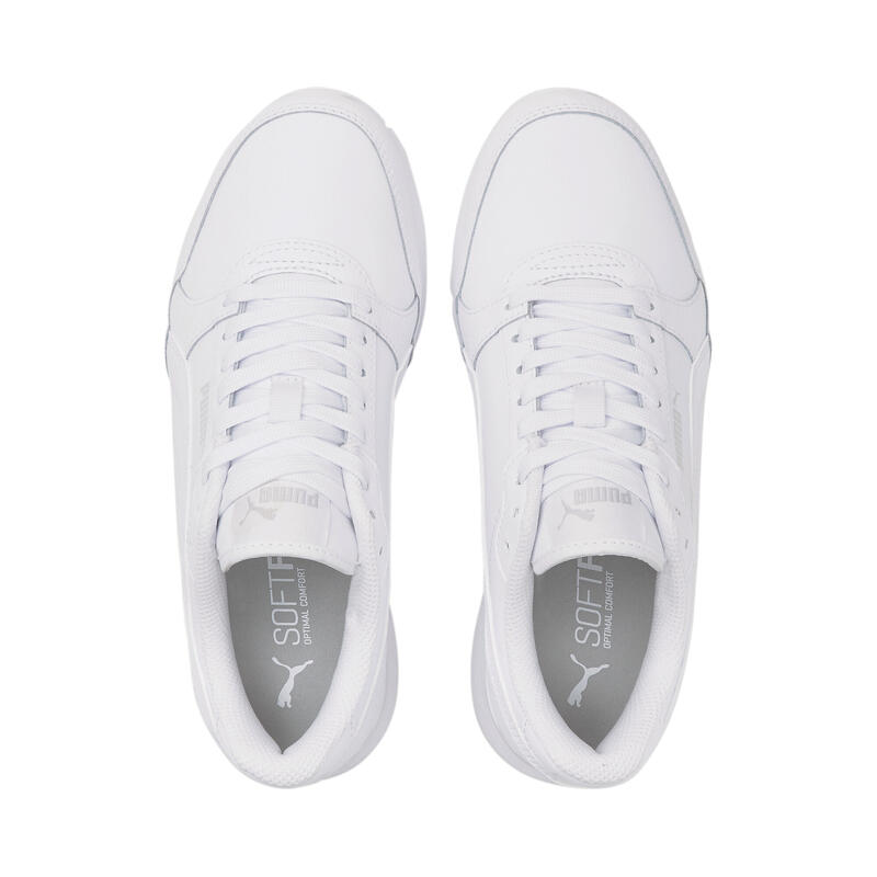 ST Runner v3 leren sneakers voor jongeren PUMA White