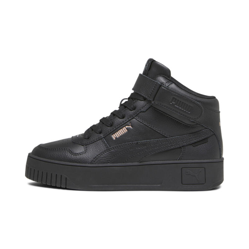 Sneaker Carina Street Mid da donna PUMA Black Rose Gold Metallic