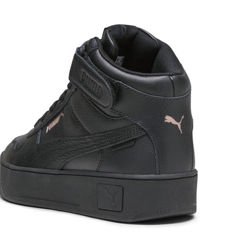 Sneaker Carina Street Mid da donna PUMA Black Rose Gold Metallic