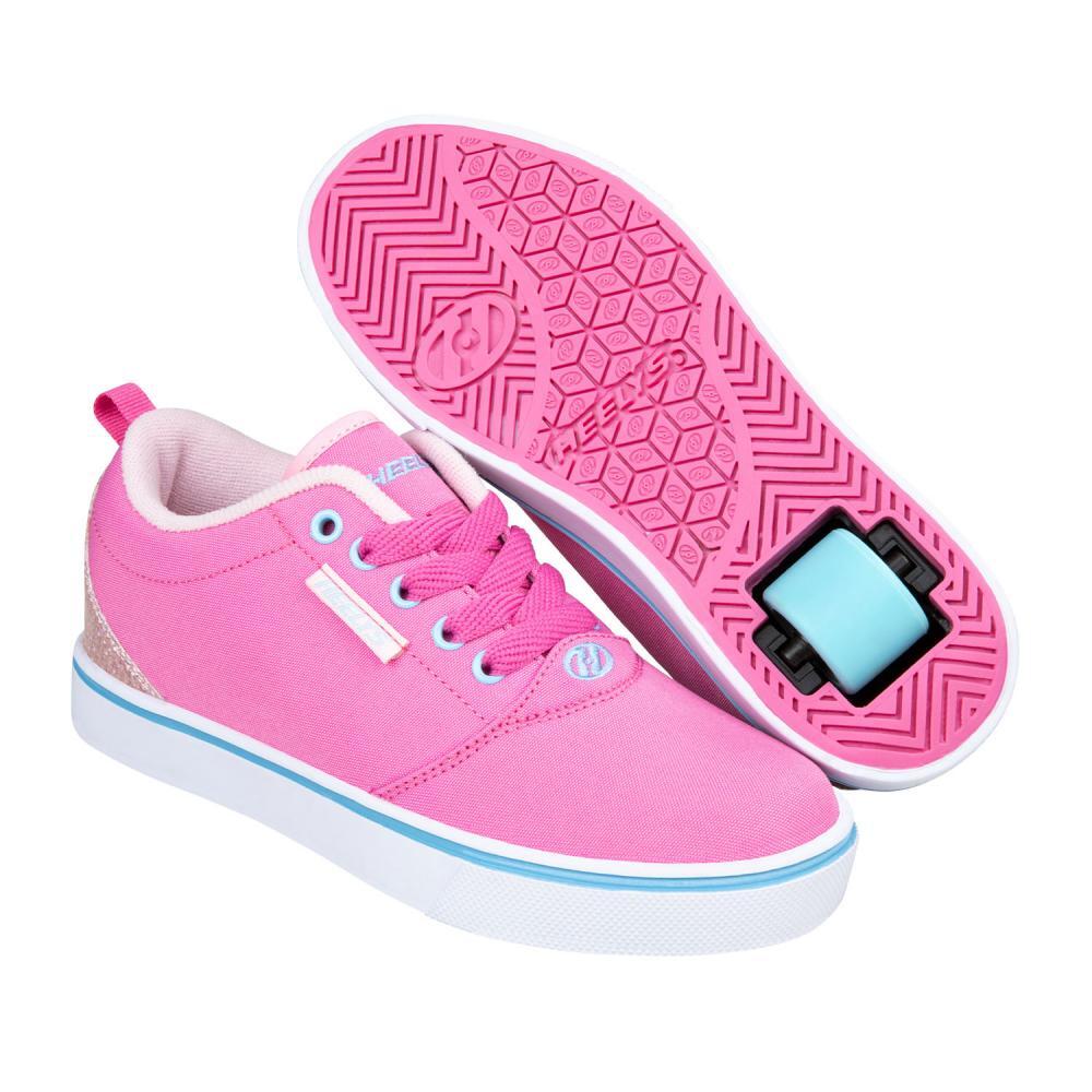 HEELYS Pro 20 Pink/LT Pink/Turquoise Kids Heely Shoe