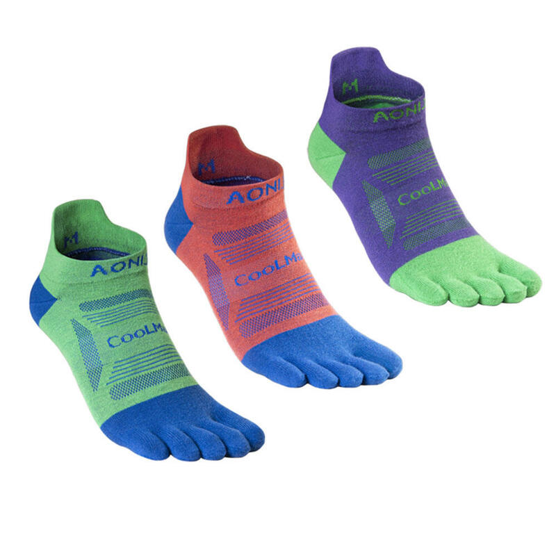 E4837 Sports Toe Socks (3 pairs set) - Mixed color