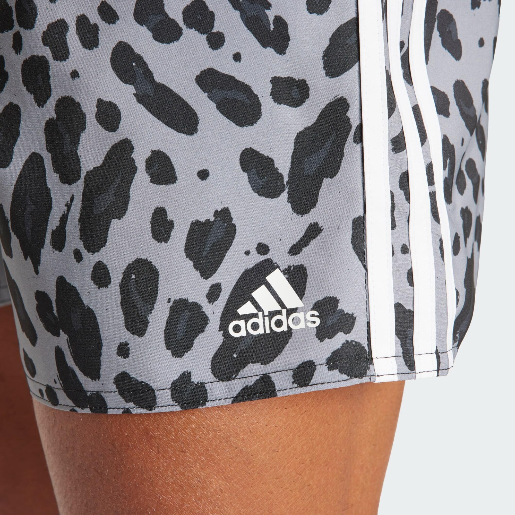 Essentials 3-Stripes Animal-Print CLX Swim Shorts 5/5