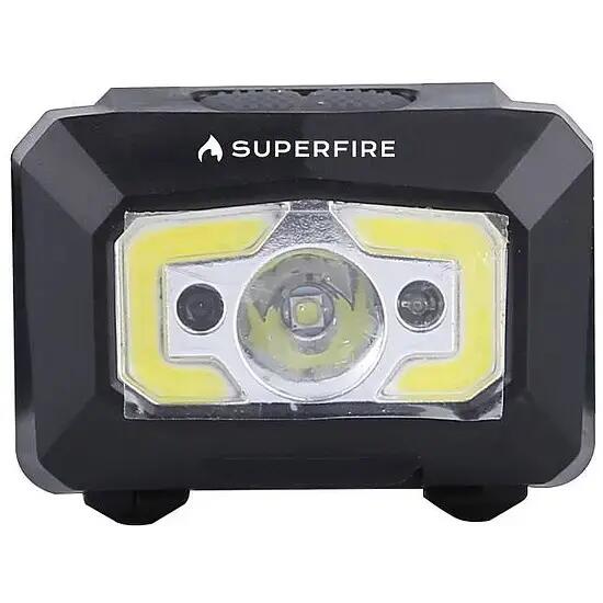 Latarka czołowa SUPERFIRE X30 strumień świetlny 340lm USB 2/2