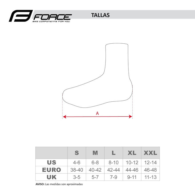 Cubrezapatillas ciclismo RAINY ROAD unisex FORCE Negro 4/4