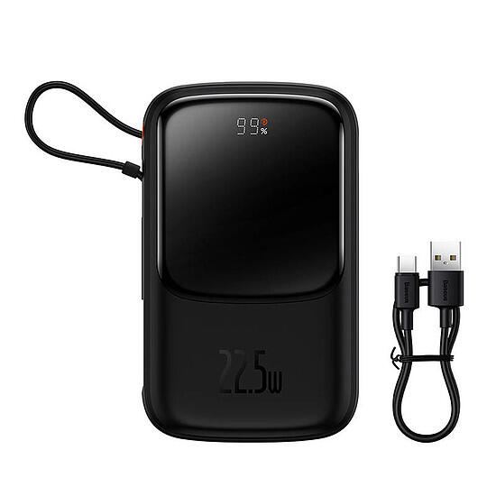 Powerbanka qpow pro 10000 mah 22,5 w qc pd usb c 2/7