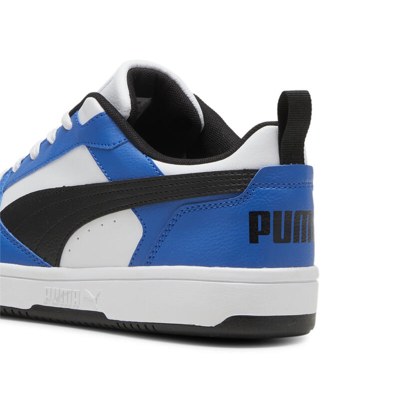 Rebound V6 Low Sneakers Erwachsene PUMA White Black Team Royal Blue