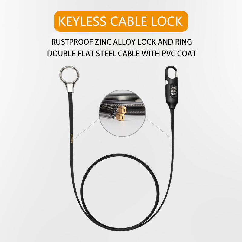 LK-CA010 CLASSIC MULTI-USAGE CABLE LOCK - BLACK
