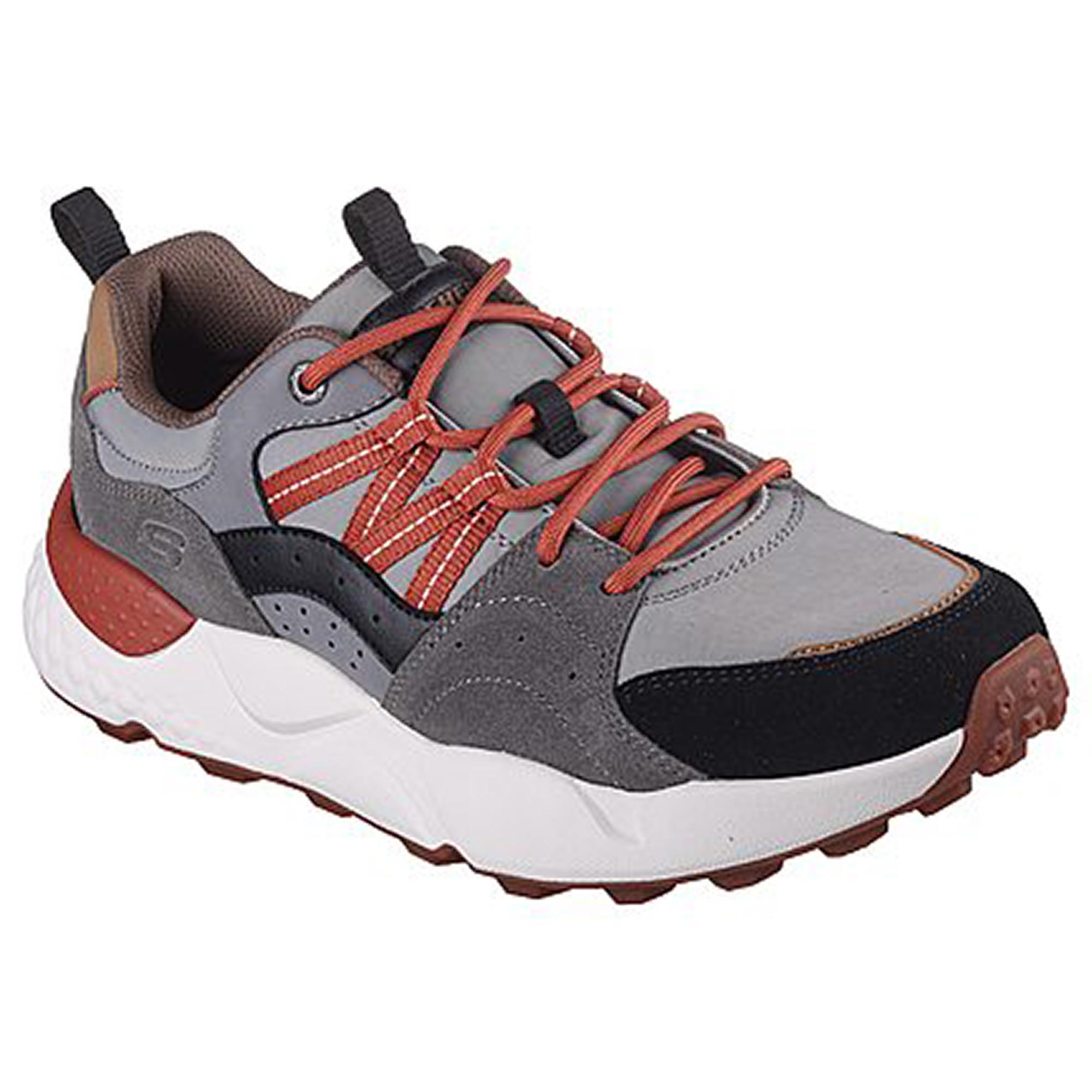 Tênis Skechers Masculinos Bendino Cinza Laranja 2/5