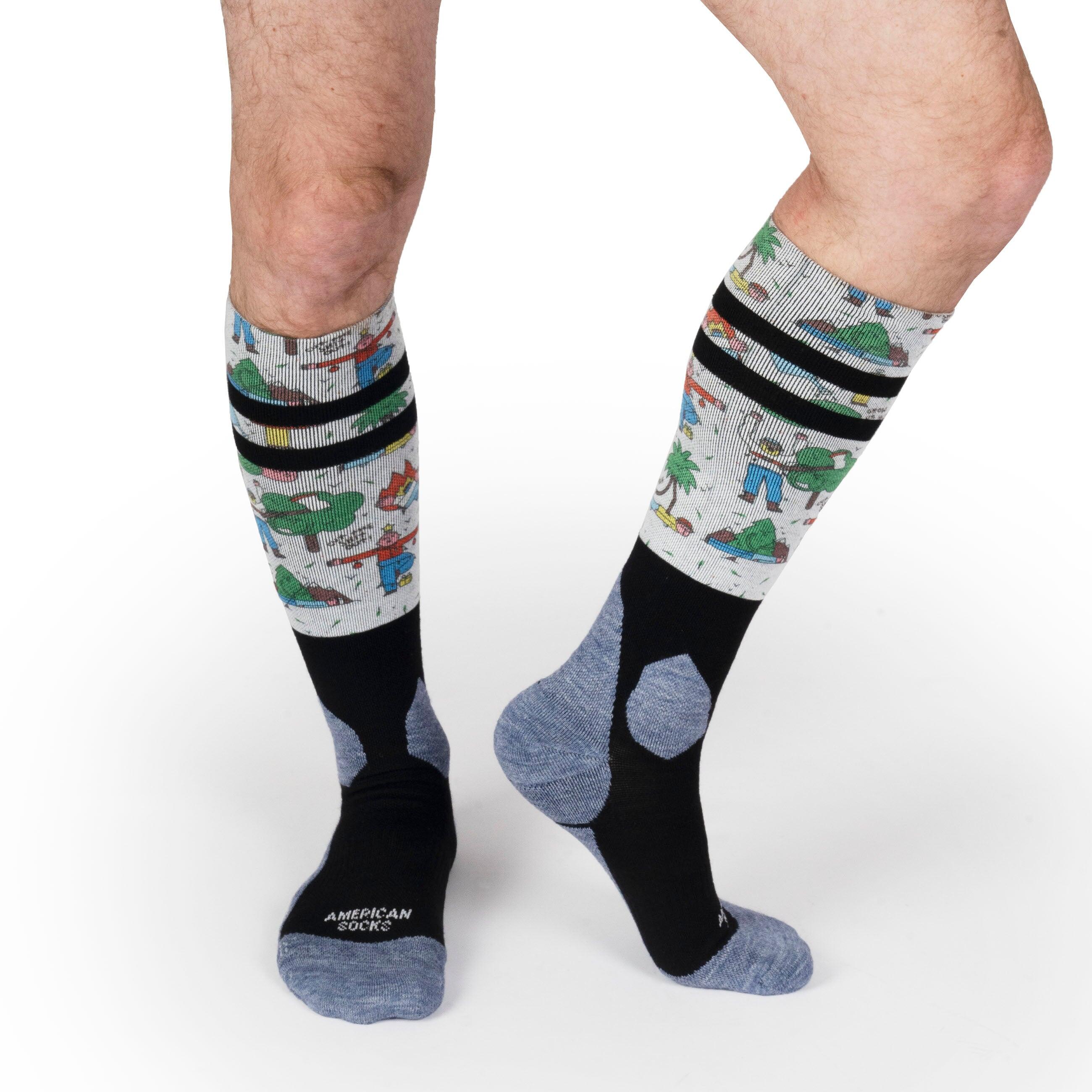 Calcetines de Esqu√≠ y Nieve Leaf Me Alone - Snow Socks - American Socks 3/6