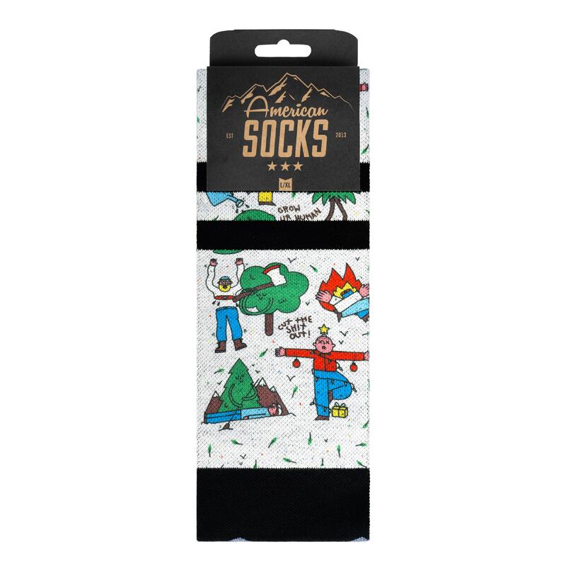 Calcetines de Esquí y Snowboard American Socks Leaf Me Alone - Snow