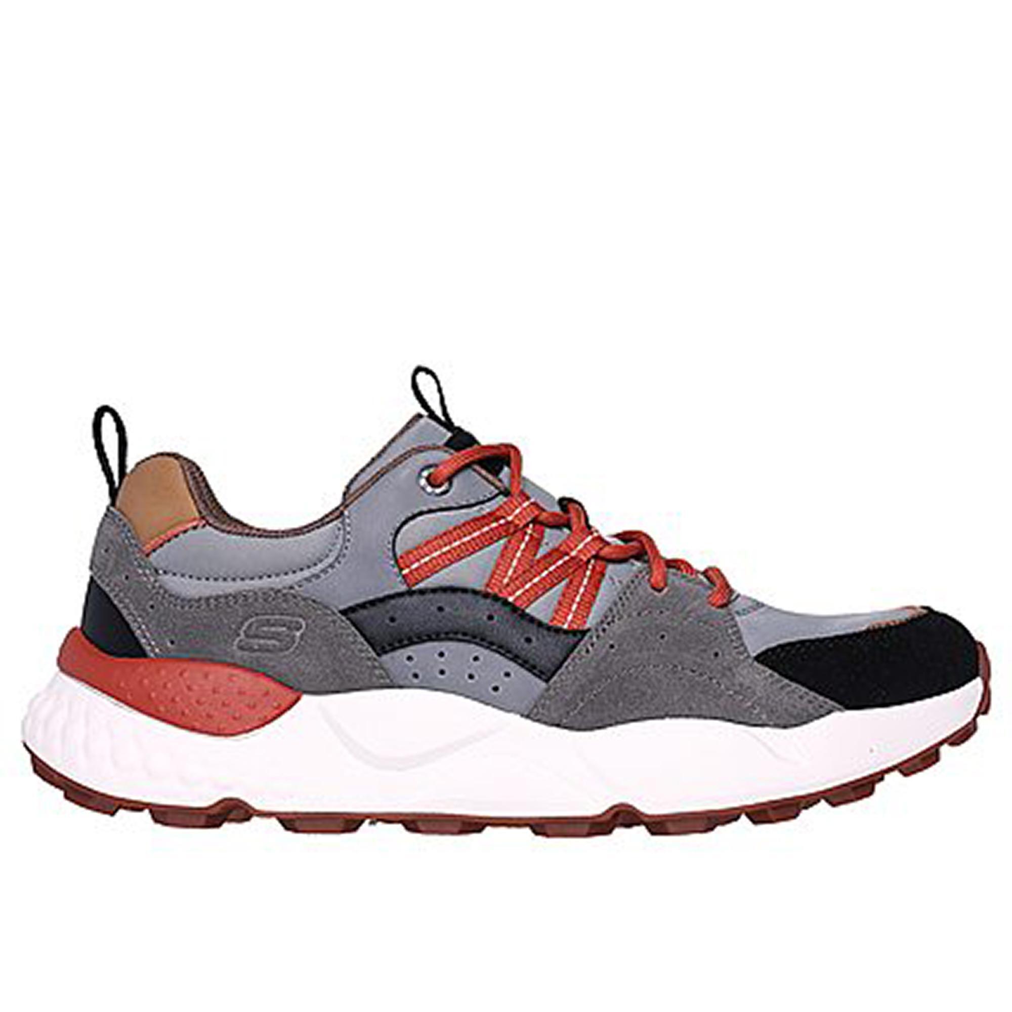 SKECHERS Zapatillas Deportivas Caminar Hombre Skechers 210555_GMLT Grises con Cordones