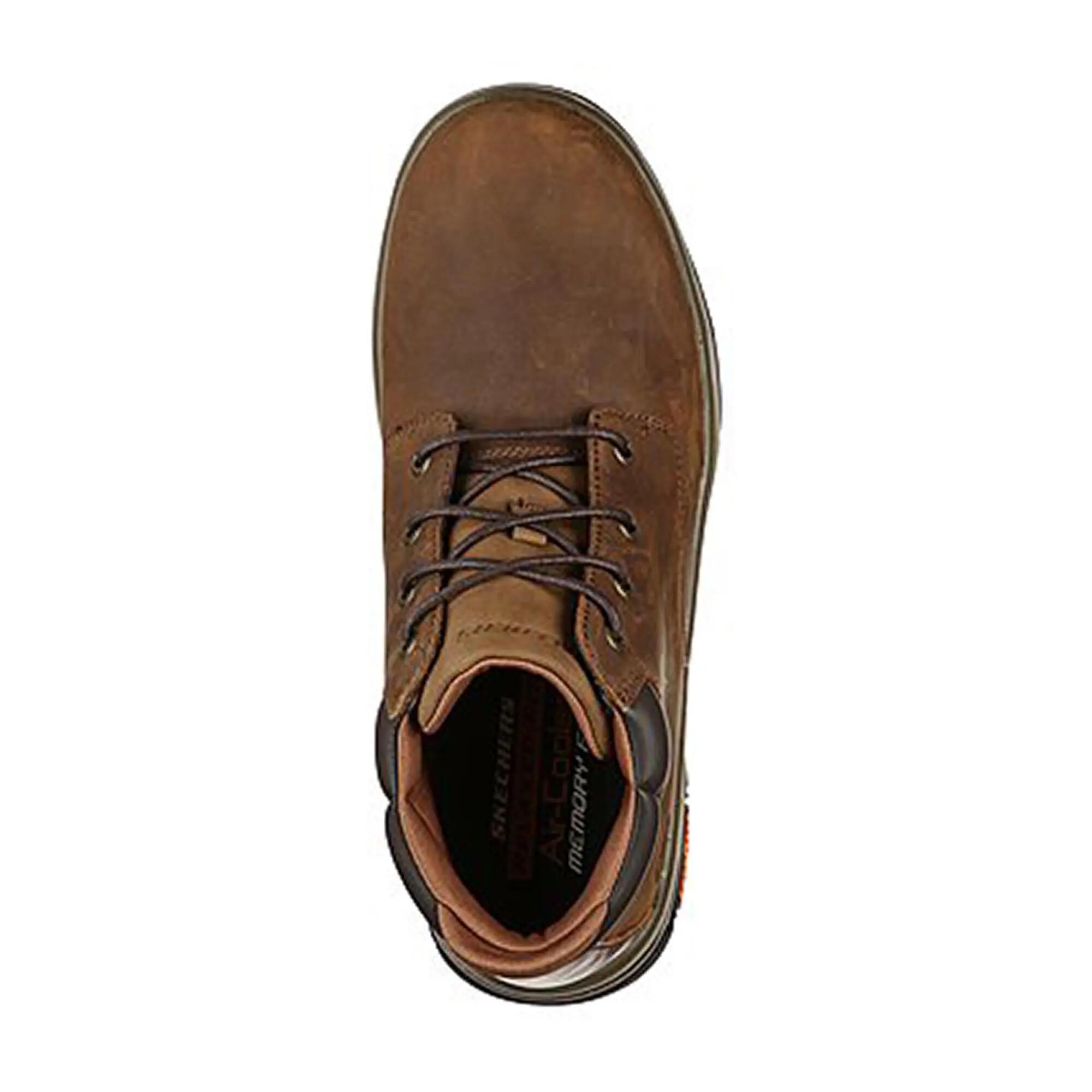 Botins Skechers Homem Segment 2.0 - Brogden Castanhos 5/5