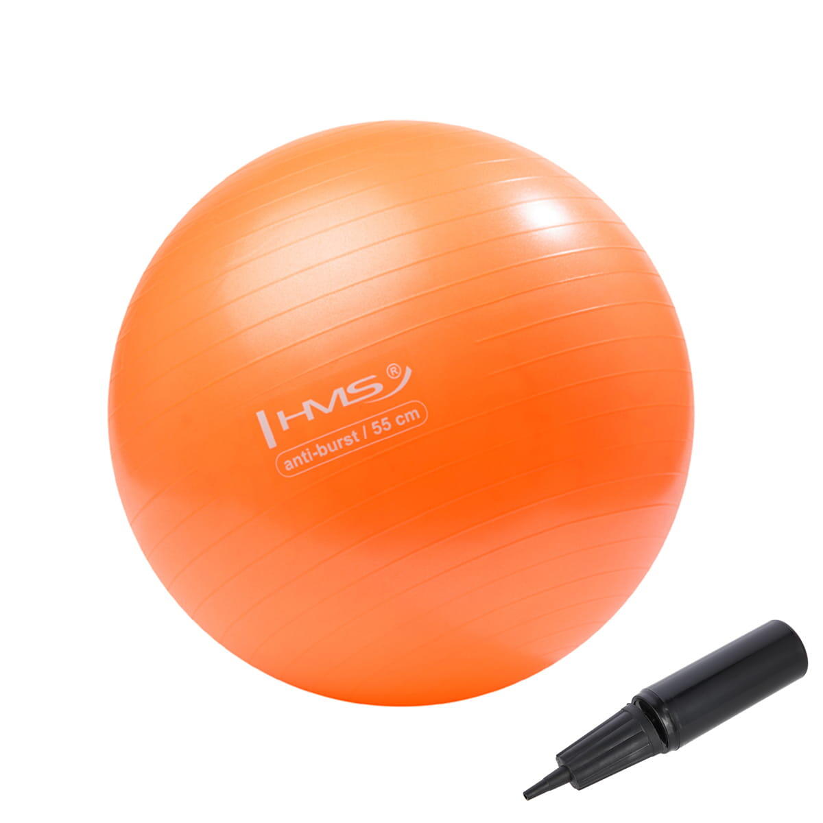Hms - Balle De Gymnastique Anti-burst Yb02 Hms - Ballon De Gym - Orange - 55 Cm - Decathlon
