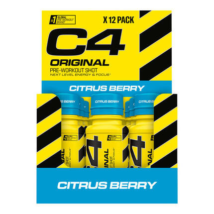 Pre-workout en shot - C4 Original Shots - Millions de Fraises Pack de 12