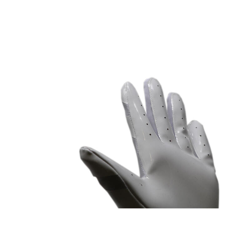 FRG-03 Juniorské bílé přijímací rukavice pro americký fotbal, RE, DB, RB