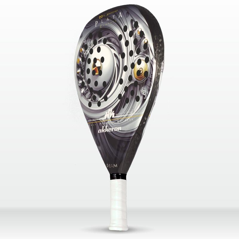 Akkeron Plata Adult Padel Racket 20 anniversaire