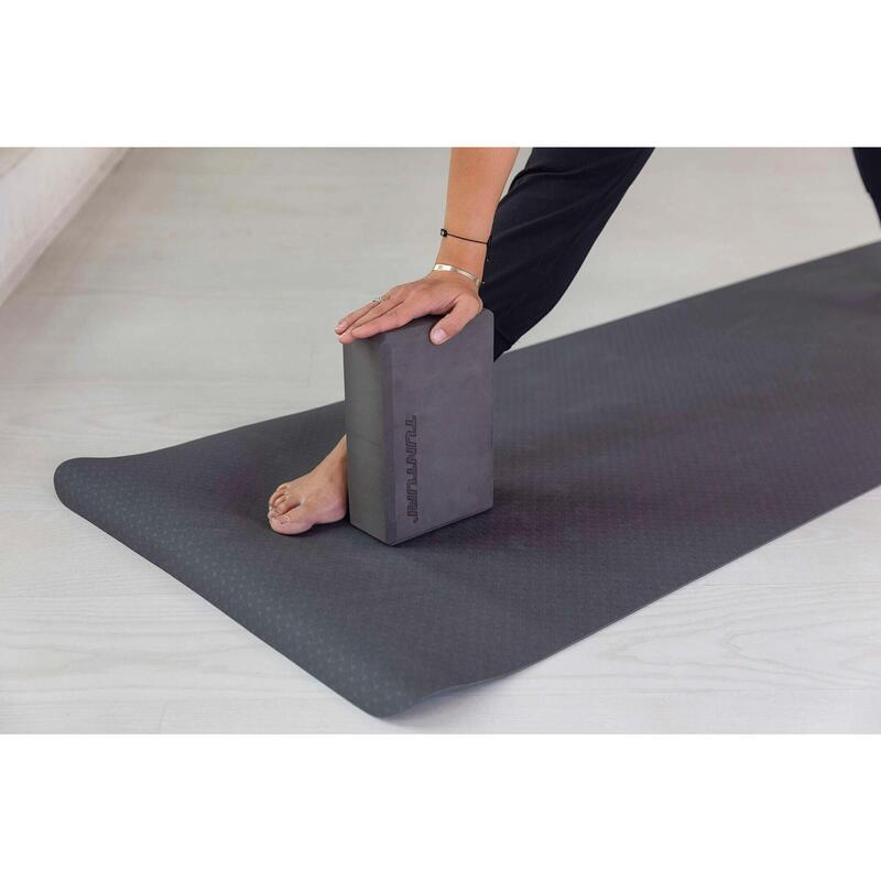 Tunturi bloque de yoga 23 cm EVA gris