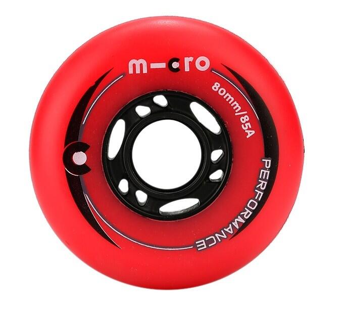 MICRO SKATE PERFORMANCE WHEELS - 80MM/85A RED 4 PACK 80 MM |  Micro Skate