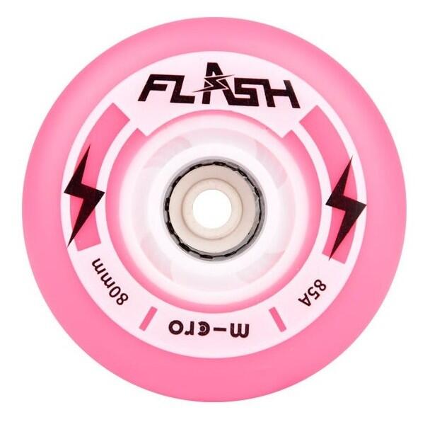 Rodas micro skate flash - 80mm/85a rosa 4 pack 80 mm