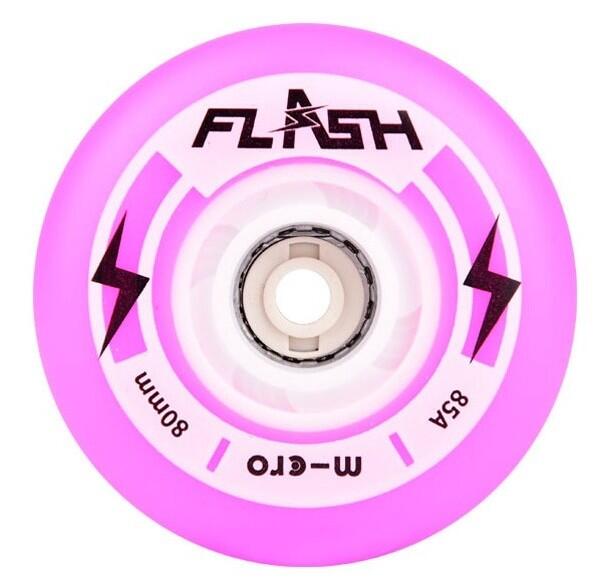 Rodas micro skate flash - 76mm/85a purple 4 pack 76 mm