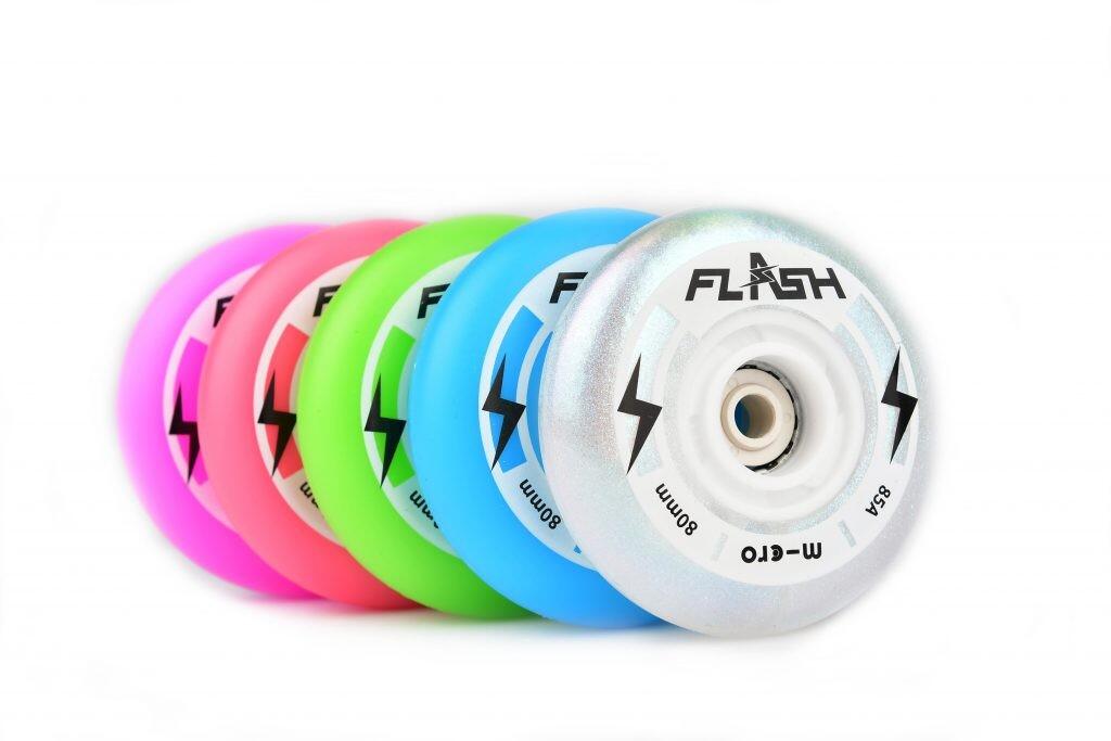 RODAS MICRO SKATE FLASH - 76MM/85A ROSA 4 PACK 76 MM 2/2