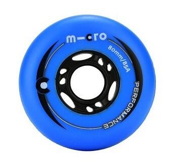 MICRO SKATE PERFORMANCE WHEELS - 80MM/85A BLUE 4 PACK 80 MM 1/1