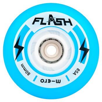 Rodas micro skate flash - 76mm/85a azul 4 pack 76 mm