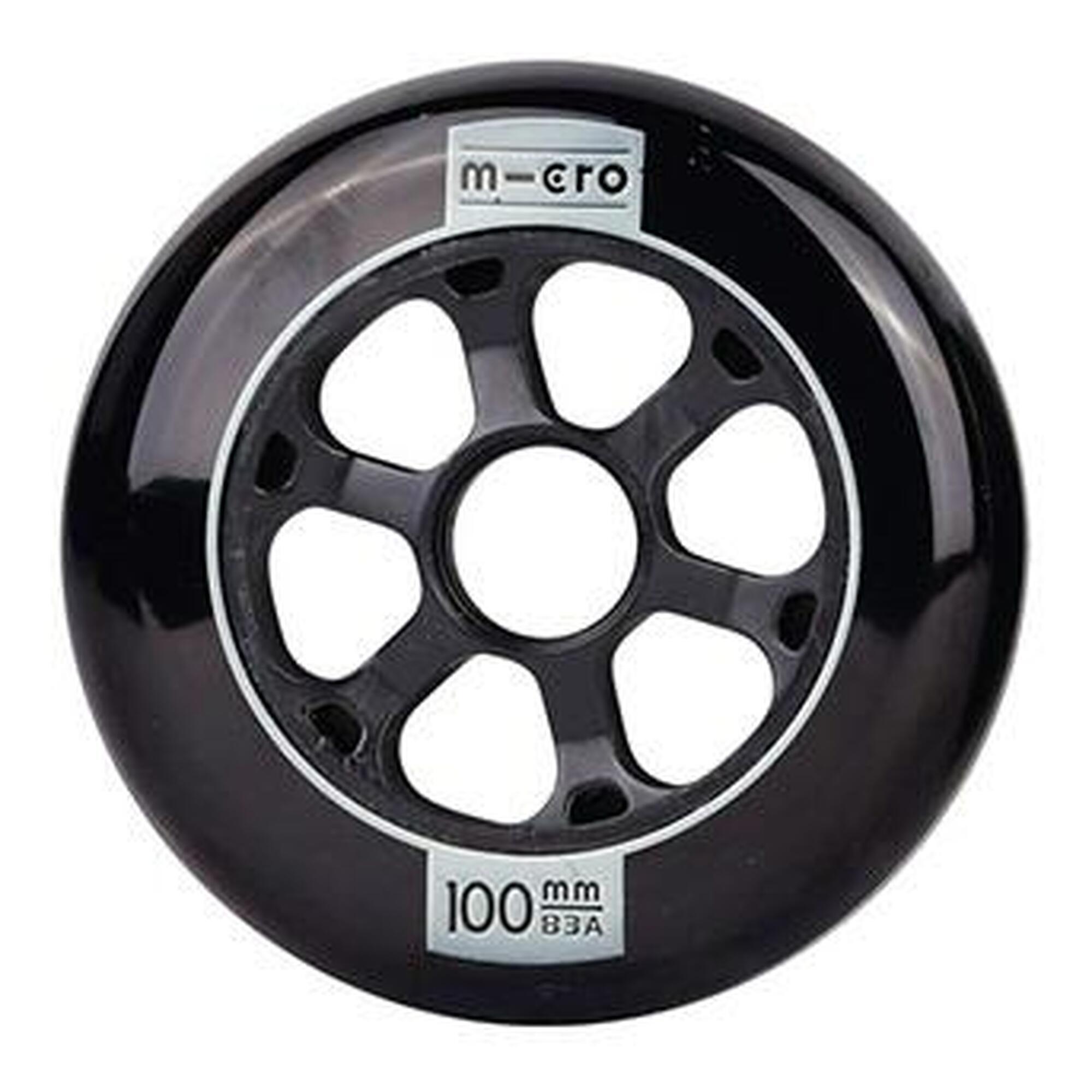 MICRO SKATE FLOW WHEELS 100MM/83A BLACK 3 PACK 100 MM MICRO SKATE