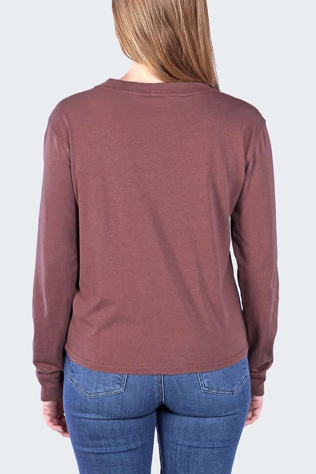 Koszulka bawełniana damska z długim rękawem Carhartt Lightweight Pocket