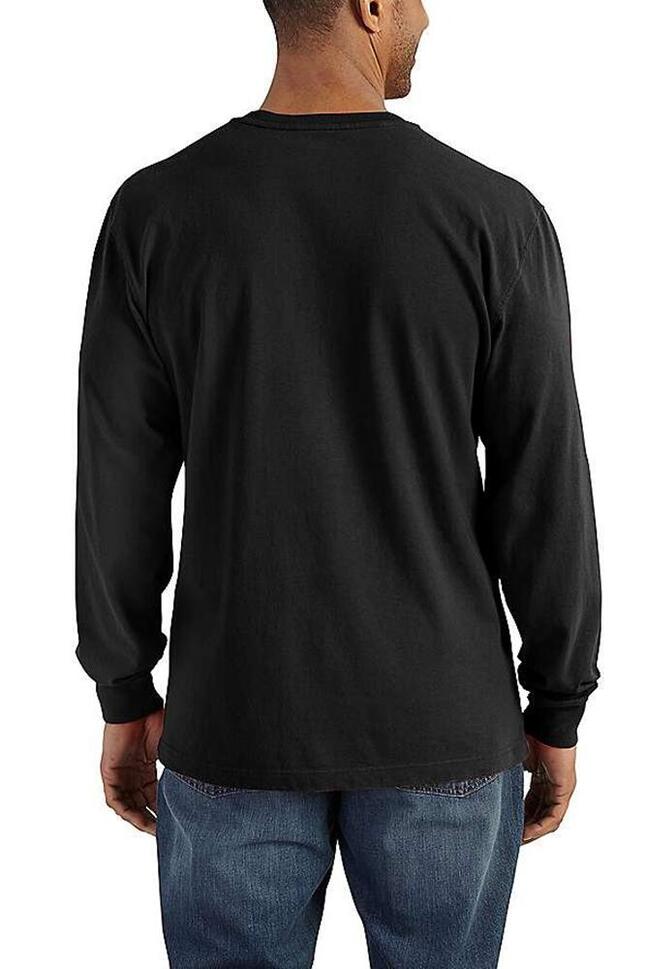 Koszulka bawełniana męska z długim rękawem Carhartt Pocket Henley L/S